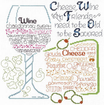 Lets Share Wine And Cheese